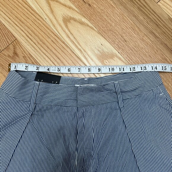 Banana Republic Blue Striped High Waist Shorts - Picture 7 of 9